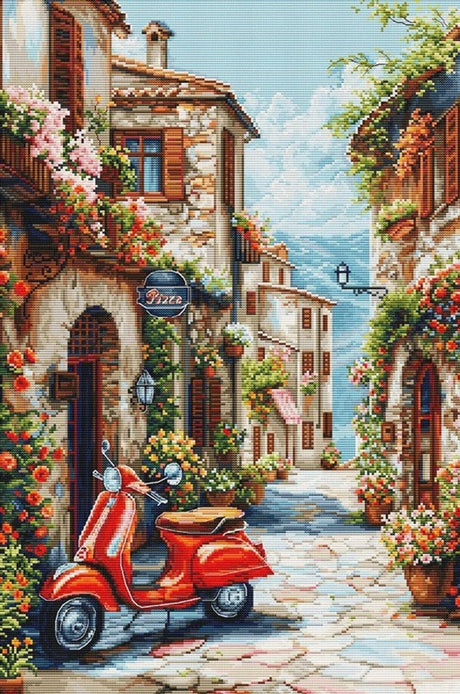 Luca-s borduurpakket - italy in the perfume of flowers - italy in de geur van bloemen - bu5095