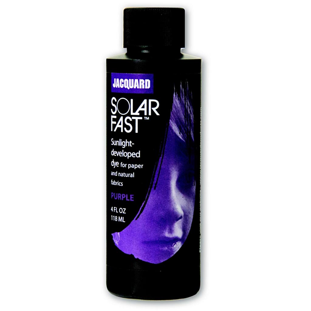 Jacquard Solarfast – lichtempfindlicher Farbstoff, violett (106, 118 ml, 1 Flasche).
