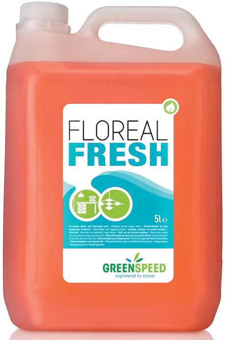Greenspeed konzentrierter Allzweckreiniger blumig frisch | blumiges Parfüm | 5-Liter-Flasche