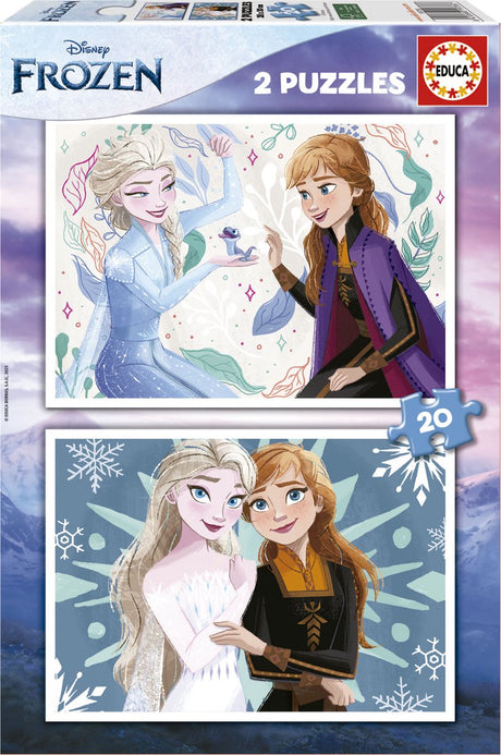 Educa - Puzzle - Frozen - 2 x 20 Teile - Puzzle für Kinder