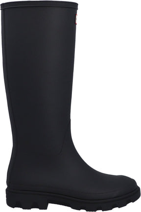 Hunter Downpour Tall Insulated Boot Unisex-Regenstiefel – Schwarz 45