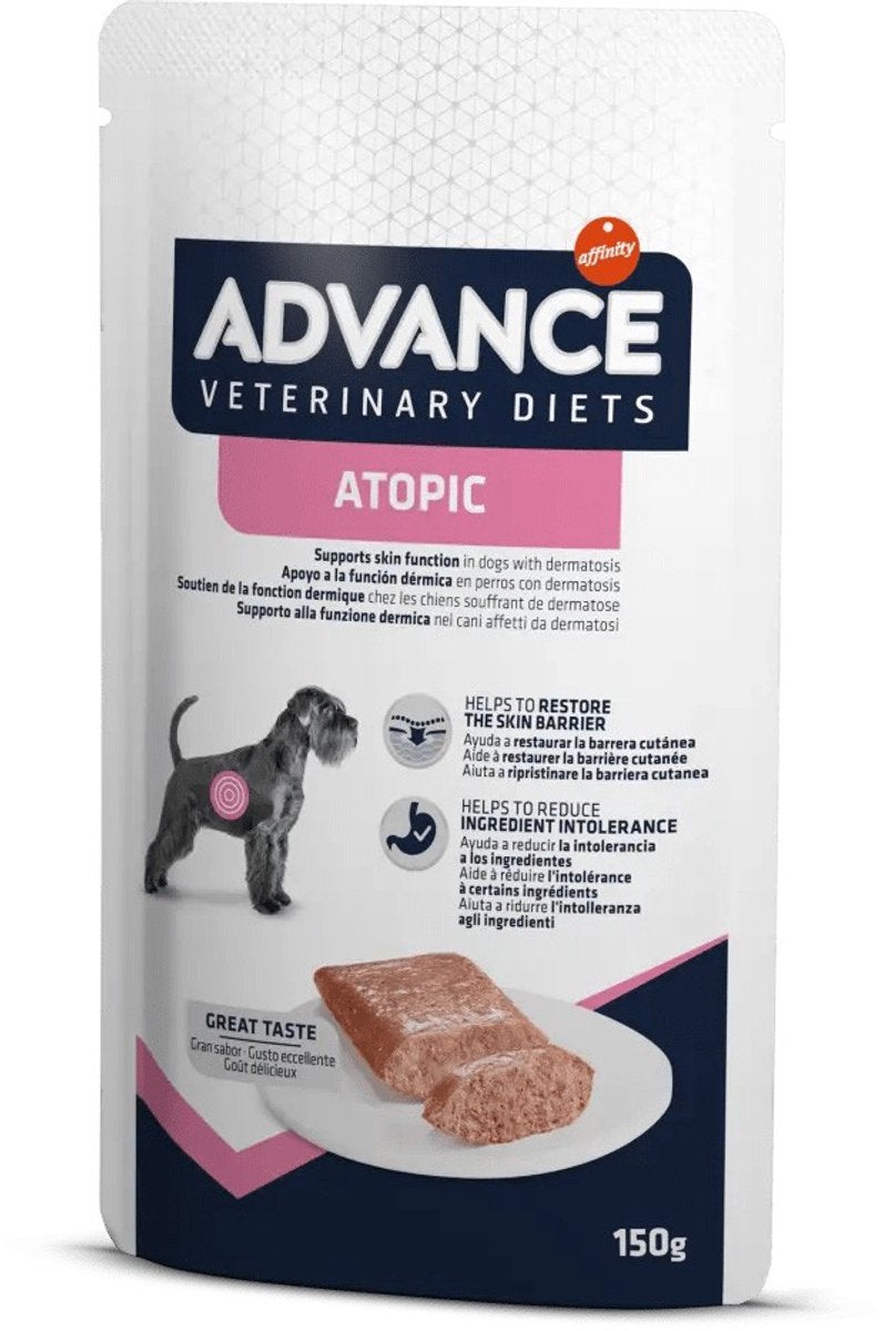 Advance Veterinärdiät für atopisch empfindliche Hundehaut – 8 x 150 g