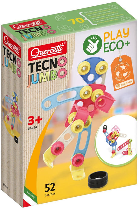 Quercetti Tecno Play Eco Building Building Set, 52DLG.