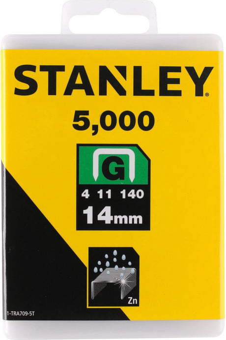 Stanley Handwerkzeuge Heftklammern 14 mm Typ G – 5000 Stück – 1-tra709-5t – 1-tra709-5t