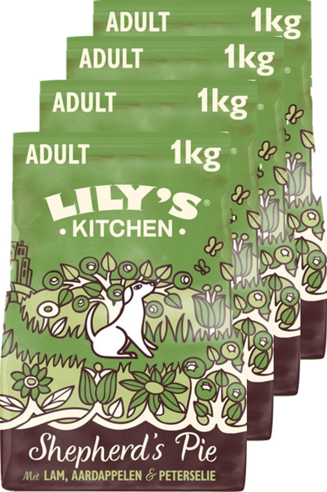 Lily's Kitchen - Hundefutter - Trockenfutter - Shepherd's Pie Bauerngericht mit Lamm - 4 x 1 kg