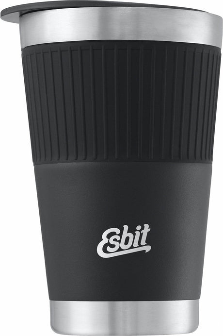 Esbit Bildhauer-Thermosbecher – 550 ml – mattschwarz – Trinkdeckel – Edelstahl