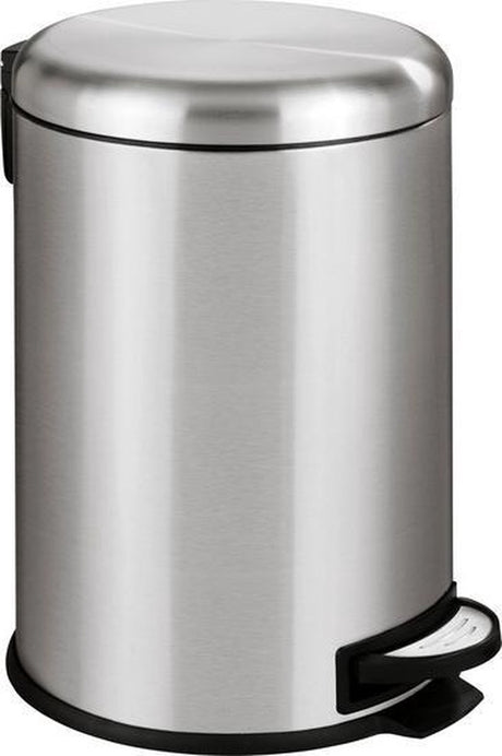 Wenko Treteimer Leman 20 Liter Edelstahl matt - Easy-Close-Deckel - Mülleimer - Mülleimer - Mülleimer - Mülleimer