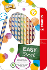 Stabilo EasyColors Colored Bleistifte links - 12 Stcs. + Bleistiftschärfer