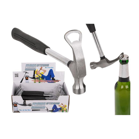 Ootb flesopener in vorm van hamer 310 gr (lxbxh ) 27x11x2cm