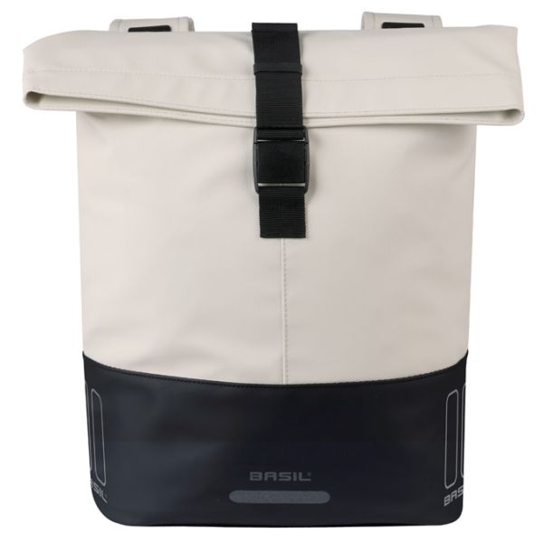 Basil Doppelte Fahrradtasche Cove 28-32l 14 x 29 x 36 cm - Weiß Schwarz