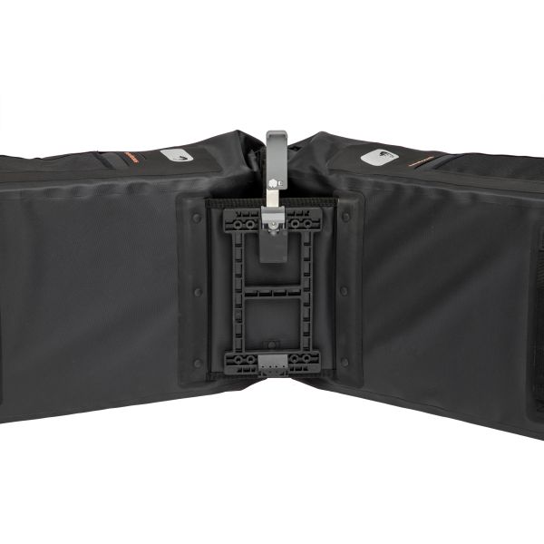 Varo wasserdichtes Doppelfahrradbeutel Schwarzer Grau 40L - Mik