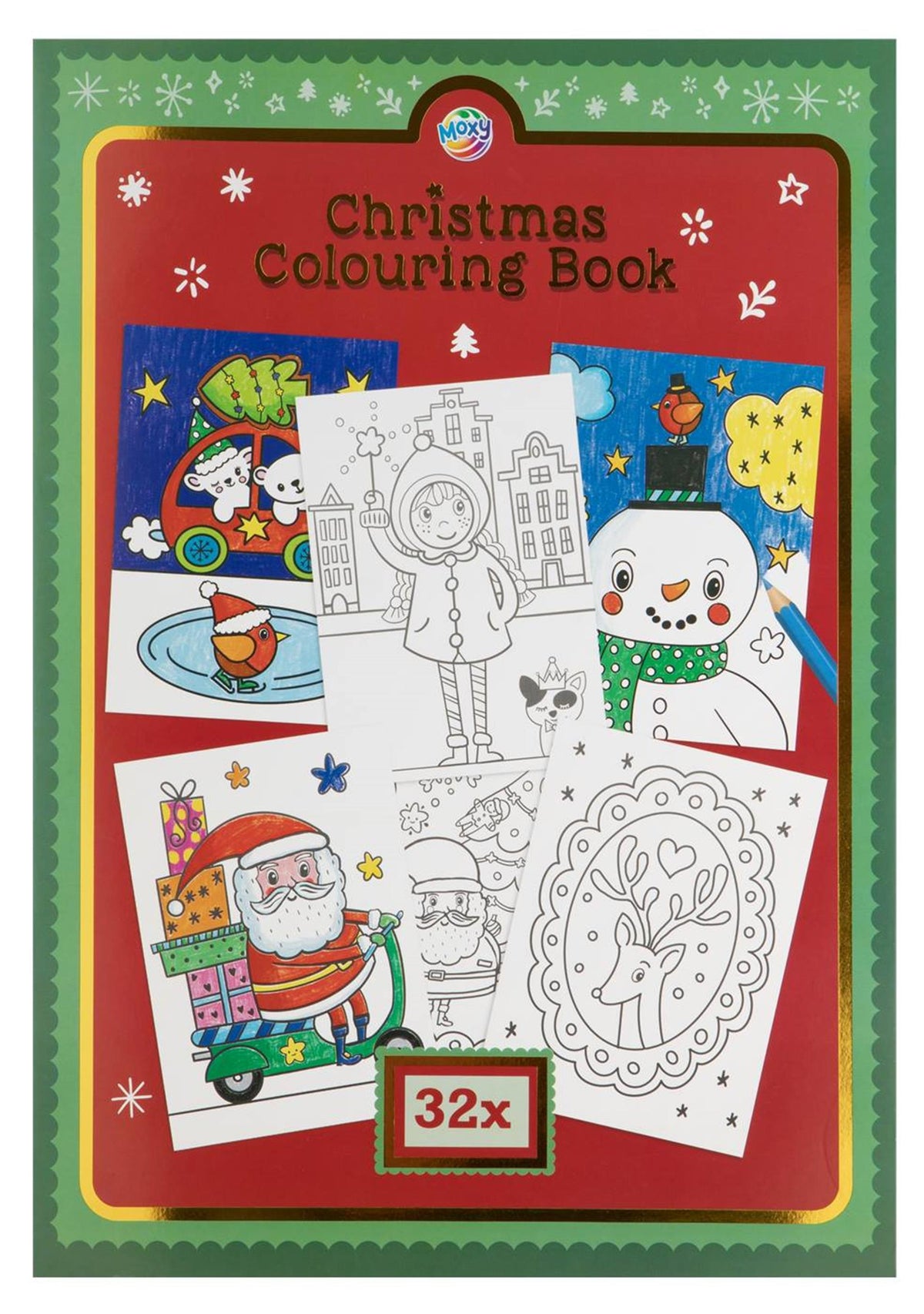 Moxy Malbuch Weihnachten A4 – 32 Blatt