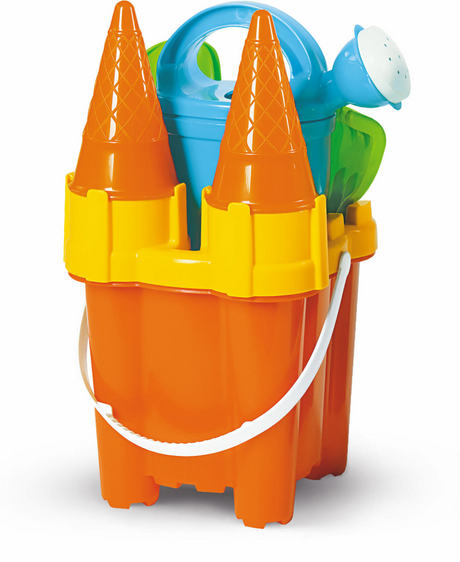 Eimerset Burg 7-teilig 2-fach sortiert 30x15x15 cm