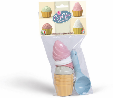 Androni Cupcake-Sandformen mit Schaufel, 9 Stück.