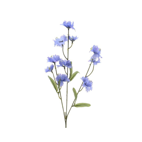 Decoris kunstbloem korenbloem polyester 5x12x55cm paars