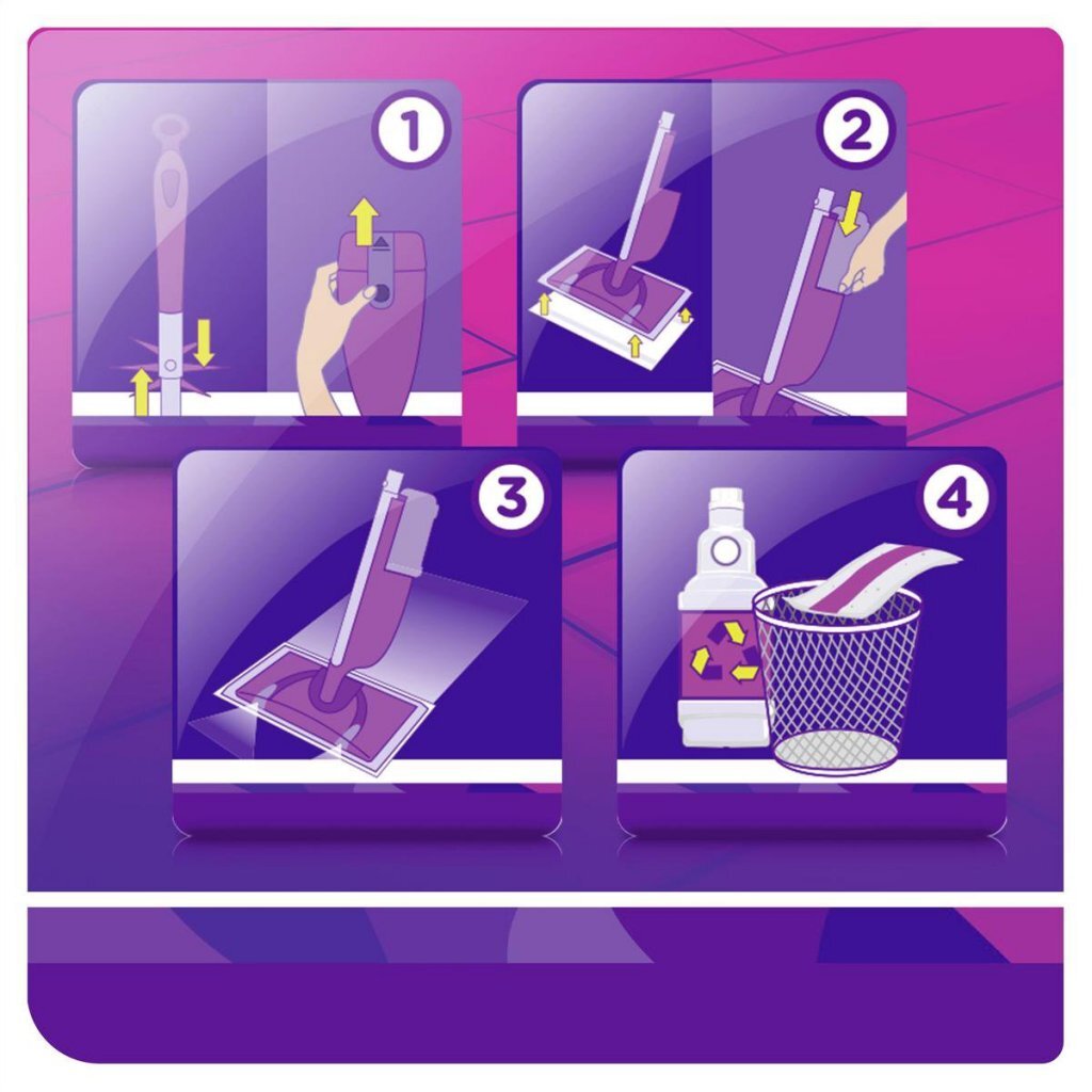 Swiffer Swiffer Wetjet Staubwischsystem Lila