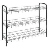 Metaltex Schuhschuh Rack 3 Böden 64x23x59 cm Schwarz