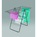 Metaltex Rotterdam Wäscheständer 25 m Wäscheleine 134x58x98 cm schwarz