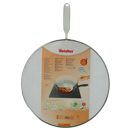Metaltex Spritzschutzabdeckung Alu 33cm