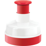 Metaltex Küchenhelfer Hamburgerpresse 11 cm rot weiß