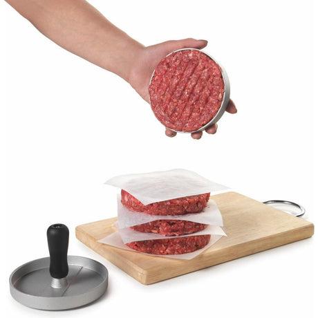 Metaltex Küchenhelfer Hamburgerpresse 11,5 cm Stahl schwarz