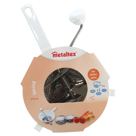 Metaltex Passiersieb 20 cm Edelstahl weiß