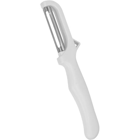 Metaltex Schnellschäler 18cm weiß auf Karte
