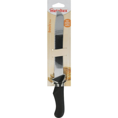 Metaltex Basic Line Brotmesser 31 cm Edelstahl schwarz