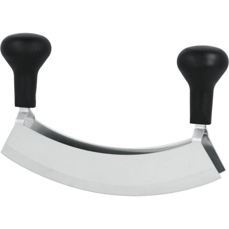 Metaltex Hackmesser mit Doppelklingen aus Edelstahl schwarz