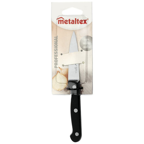 Metaltex Profi-Schälmesser 18 cm aus schwarzem Edelstahl