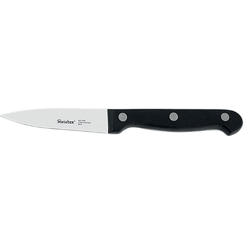 Metaltex Profi-Schälmesser 18 cm aus schwarzem Edelstahl