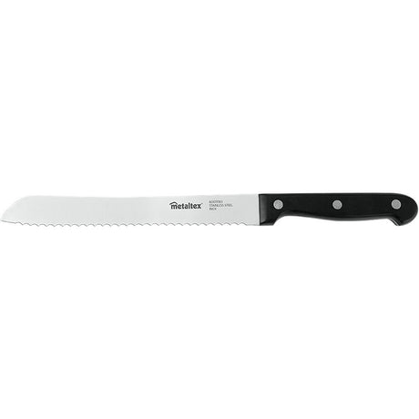 Metaltex Profi-Brotmesser 32,5 cm aus schwarzem Edelstahl