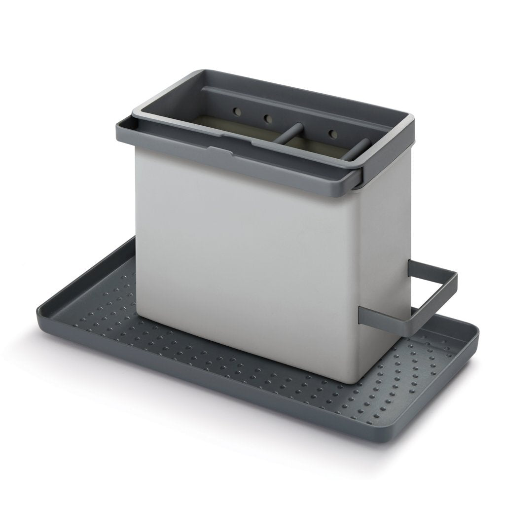 Metaltex Küchenhelfer ordentlich Tex Waschbecken Organizer 24x13x14 cm Grau