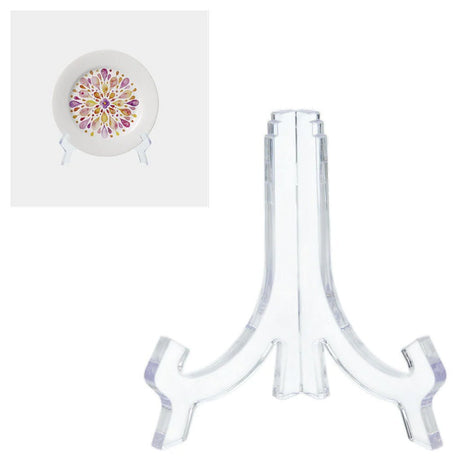 Metaltex Tellerhalter 9-18 cm Acryl transparent