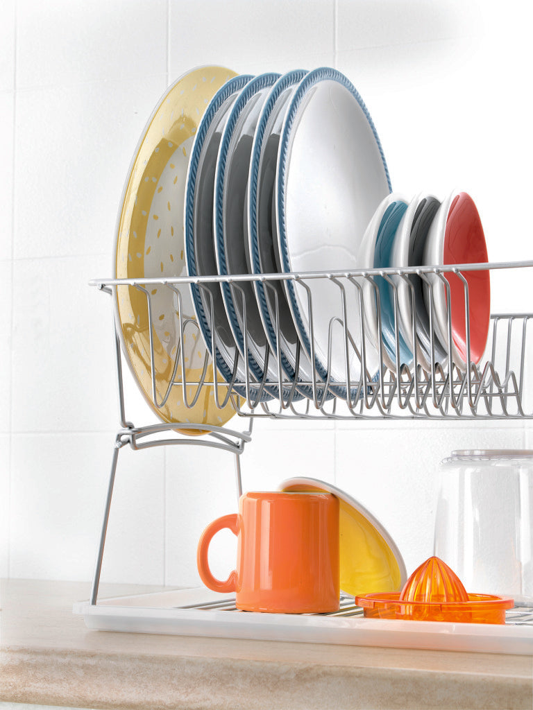 Tomado-Metaltex Tomado-Metaltex Silber Abtropffläche 45x31x28cm 2 Etagen