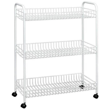 Tomado-Metaltex Grande Lagerregal auf Rollen 64x31x84 cm Silber