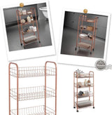 Metaltex Metaltex Trolley-Schrank Ascona 84x41cm Stahl Kupfer