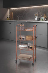 Metaltex Metaltex Trolley-Schrank Ascona 84x41cm Stahl Kupfer