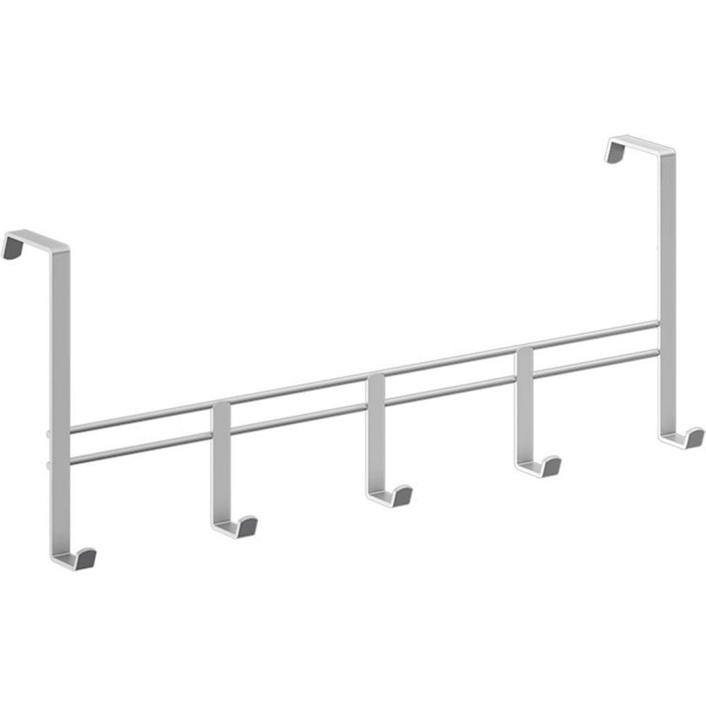 Metaltex Türgarderobe 5 Haken 38x15 cm silber