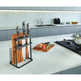 Metaltex Tokyo Line Ständer für Messer und Schneidebretter 16x12x22 cm schwarz