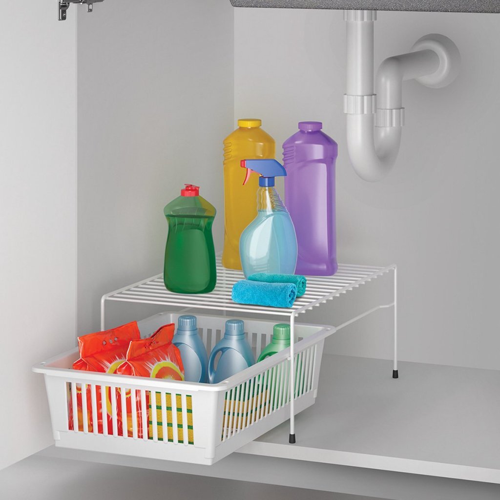 Metaltex Dino-Regal + Korb 33x45x20 cm weiß