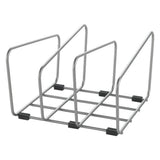 Backzubehör und Schneidebretthalter von Metaltex, 22 x 21 x 14 cm, silberfarben