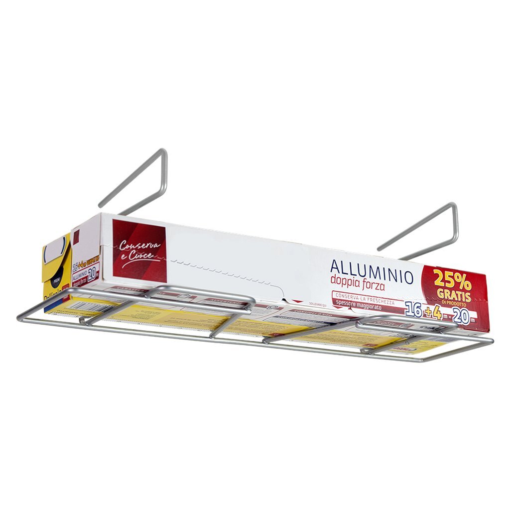 Metaltex Frischhaltefolienhalter 33x12x9 cm silber
