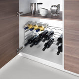 Metaltex Metaltex Weinregal für 6 Flaschen 56x25x13 cm Silber