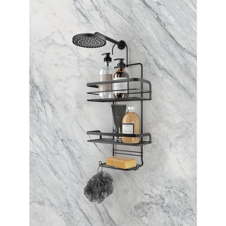 Metaltex Origin Line Duschleck 3 Böden 23x12x38 cm Schwarz