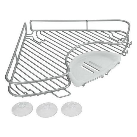 Metaltex Eckregal 29x4 cm silber