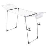 Metaltex Hurricane Wäscheständer 197x65x115 cm 24 m Trockenlänge Silber Schwarz