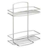 Metaltex Onda Duschleck 2 Böden 26x11x35 cm Silber