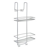Metaltex Duschgesetz 2-Layer mit Haken Onda Silberfarbe
