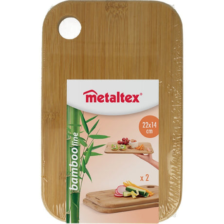 Metaltex Bambusbretter 22x14x1 cm 2 Stück